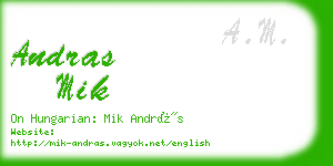 andras mik business card